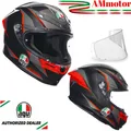 Produktbild: Agv K6 S SLASHCUT BLACK GREY RED Größe S 55 56 Helm Motorrad Integralhelm