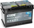 Produktbild: Autobatterie Exide Premium Carbon Boost EA722 72Ah 278x175x175