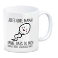 Produktbild: Spermium Muttertag Kaffeebecher mit Spruch Alles gute Mama
