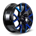 Produktbild: 1x BARRACUDA TZUNAMEE EVO black gloss flashblue 8.5Jx19 5x114.3 ET40