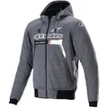 Produktbild: Alpinestars Chrome Ignition Gr. 3XL Herren Motorrad Hoodie grau-weiß-melliert