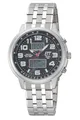 Produktbild: ETT Eco Tech Time Funk Solar Weltzeit Herren Uhr Chronograph mit Edelstahl massiv Armband EGS-11302-22M
