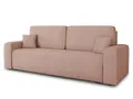 Produktbild: Schlafsofa Spark – Sofa mit Schlaffunktion und Bettkasten, Bonellfederkern, Cordbezug, große Schlaffläche, modernes Polstersofa & Bettsofa (Pink (Poso 052))