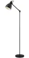 Produktbild: EGLO Stehlampe PRIDDY Stehleuchte, Standleuchte, Stahl, schwarz, E27, Industrial, ohne Leuchtmittel, Wohnzimmerlampe, Esszimmer, 1 flammig, Retro, Vintage, 137x23cm