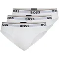 Produktbild: BOSS Slip Brief 3P Power (3-St) Elastikbund mit Logo weiß S