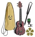 Produktbild: Ortega K2SS-RKC Keiki Superscale Ukulele Pack Red Kaleidoscope
