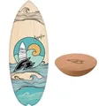Produktbild: F2 Set Balance Board Halfshell 80x30cm mit Kork Halbkugel