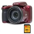 Produktbild: KODAK Pack Bridge Pixpro Astro Zoom AZ405 + 32GB SDHC Kodak Ultra High Speed U1-Karte - Digitale Kamera 20 Megapixel, 40-facher Zoom, Weitwinkel, LCD, Full HD 1080p Video, OIS, AA-Batterien - Schwarz