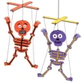Produktbild: Baker Ross AX245 Skelett-Holzpuppen, Bastelset für Kinder, Marionette-Halloween, zum Basteln und Bemalen, Aktivitäten für Kinder, 3 Stück
