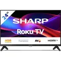 Produktbild: SHARP 24GD2225E - 24 Zoll HD Ready Smart TV WLAN Roku TV - HDR10, Triple Tuner, 3 HDMI & USB Media Player - Schwarz
