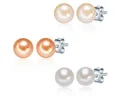 Produktbild: Valero Pearls Paar Ohrstecker Set: A1052 (6-tlg), aus Süßwasser-Zuchtperlen