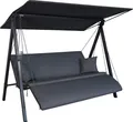 Produktbild: Angerer Freizeitmöbel Hollywoodschaukel Lounge Zip anthrazit, 3-Sitzer, Bettfunktion, wetterfest