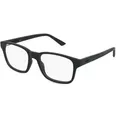 Produktbild: Puma PU0434O Unisex-Brille inkl. Gläser Vollrand Quadratisch Acetat-Gestell 53/19/145, schwarz
