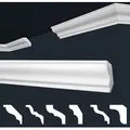 Produktbild: Marbet Design - Stuckleisten Xps Styropor Weiß 2 Meter Deckenleisten Wandleisten E-leisten Modelle: E-4 / 30x30mm, 40 Meter / 20 Leisten