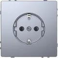 Produktbild: Merten SCHUKO-Steckdose, System Design, Steckklemmen, edelstahl (MEG2301-6036)