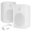 Produktbild: Power Dynamics BGO50 Wand Lautsprecher Boxen Set Wandmontage, 120 Watt, 2-Wege In- und Outdoor Wandlautsprecher mit Wandhalterung, Festmontage an Wand und Decke, Terasse, Gastro, Bars, Weiß