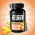Produktbild: ESN Vitamin Stack 120 Kapseln – Multivitamin-Komplex mit 13 Vitaminen