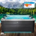 Produktbild: BRAST Whirlpool MSpa Oslo mit Fester Außenwand | LED-Beleuchtung mit 20 einstellbaren Farben für 6 Personen | 160x160x65cm | 120 Massagedüsen | Ganzjähriger Einsatz Winterfest | In & Outdoor Pool