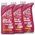 Produktbild: 3x 1 L LITER MTF-4 GETRIEBEÖL 75W-80 API GL-4 SCHALTGETRIEBE-ÖL GETRIEBE-ÖL 391
