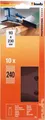 Produktbild: KWB Schleifstreifen Holz & Metall Korund gelocht 93x230 mm Typ B K240 (10 Stück)
