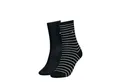 Produktbild: Tommy Hilfiger Socken TH WOMEN SOCK 2P SMALL STRIPE (2-Paar, 2 Paar) mit schmalem Rippenbündchen, meliert, gestreift