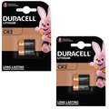 Produktbild: 2x Duracell CR2 CR15H270 CR17355 Lithium Power Photo Batterie 3V im 2er Blister