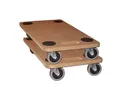 Produktbild: BigDean Transportroller 2x Möbelroller 250kg Rollbrett MDF, (Set, 2-St., Transportroller), Möbelroller, Möbelhund, MDF-Transportroller