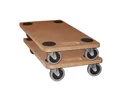 Produktbild: 2er Set Rollbrett Möbelroller Möbelhund Transportroller Wagen bis 250kg 59x29cm