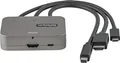 Produktbild: StarTech.com 3-in-1 Multiport auf HDMI Adapter - 4K 60Hz USB-C- - HDMI- oder Mini DisplayPort auf HDMI Konverter für Konferenzräume - Digitaler AV-Video Adapter zum Anschluss von HDMI-Monitor/-Display (CDPHDMDP2HD)