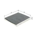 Produktbild: Filter, Innenraumluft BOSCH 1 987 432 543 für AUDI FORD MAN SEAT SKODA VW CUPRA