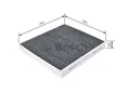 Produktbild: BOSCH 1 987 432 543 Innenraumfilter Filter Pollenfilter für VW AUDI SEAT