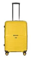 Produktbild: Stratic Bright+ Hartschalen-Koffer Trolley Koffer mittelgroß Reisekoffer, wasserabweisend, 4 Rollen, erweiterbar, TSA-Schloss (Größe M, Yellow Gold)