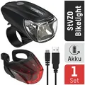 Produktbild: ANSMANN Fahrrad-LED-Beleuchts-Set Bikelight Combo, 40 Lux