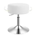 Produktbild: WOLTU Schminktisch Hocker, Schminkhocker, modern, Cord-Bezug, Weiß+Silber