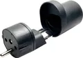 Produktbild: Martin Kaiser 181/sw/1 Reiseadapter Fix-Adapter CH Typ 12/Schuko denzentraler Steckeransatz, IP 20, schwarz