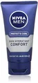 Produktbild: NIVEA MEN Protect & Care Feuchtigkeitspflege Komfort-Pflege (1 x 75 ml), Gesichtspflege angereichert mit Vitamin B5 und Aloe Vera, fettfreie Feuchtigkeitscreme für Männer