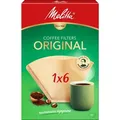 Produktbild: Melitta Filtertüten Original 1x6, Größe 6, braun, 40 Stück