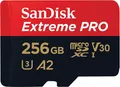 Produktbild: SanDisk Extreme® PRO microSDXC Speicherkarte 256GB mit SD-Adapter SDSQXCD-256G-GN6MA