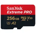 Produktbild: Sandisk Extreme PRO microSDXC 256GB + SD Adapter - Speicherkarte - schwarz Speicherkarte