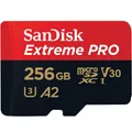 Produktbild: SanDisk 256GB Extreme PRO microSD Speicherkarte (2022) 200MB/s & 140MB/s Lese/Sc