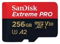 Produktbild: Sandisk Extreme Pro A2 MicroSDXC Speicherkarte 256 GB Class 3 (U3) Klasse 10