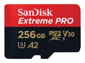 Produktbild: SanDisk Extreme Pro 256 GB microSDXC UHS-I-Speicherkarte bis 200 MB/s