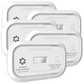 Produktbild: VisorTech Gasmelder Batterien: 5er-Set Digitale Kohlenmonoxid-Melder, 85 dB, Display, DIN EN 50291 (Kohlenmonoxid-Alarmdetektoren, Alarm Kohlenmonoxyd, Messgerät)