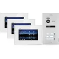 Produktbild: Balter EVO Video-Türsprechanlage für Dreifamilienhaus mit 3x 7 Zoll Monitor Silber-Weiß