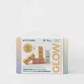 Produktbild: ATTITUDE Oceanly Radiant Skin Daily Facial Care Routine Box Set, EWG Verified, Plastic-free, Plant and Mineral-Based Ingredients, Vegan and Cruelty-free, PHYTO GLOW, Set of 4 Travel Size Bars