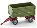 Produktbild: 1077 Zwei-Achs-Anhänger Metall/Kunststoff Grün Seitlich kippbare Mulde