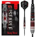 Produktbild: Harrows Ryan Searle „Heavy Metal“ Serie 2-Spieler-Dart-Set I Professionelle Dartpfeile mit 90% Wolframstahlspitze, ALLE Gewichte I 10-teiliges Set (32g)