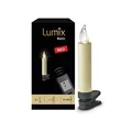 Produktbild: Kabellose LED Christbaumkerzen Krinner Lumix Basic 10er Basis-Set Elfenbein