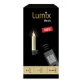 Produktbild: LUMIX Basic Mini Weiße 10 x LED Kabellose Weihnachtsbaumkerzen mit Fernbedienung