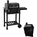 Produktbild: TAINO HERO Set Smoker klein BBQ Grillwagen Holzkohle-Grill Gasgrill Kombi-Grill Grillwagen Abdeckhaube